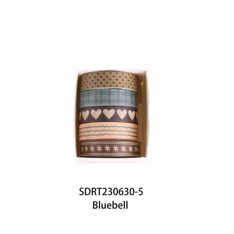 Retro sistema de madera y cinta de papel en caja de alto valor de otoño pensamiento en la decoración de diarios pegatinas