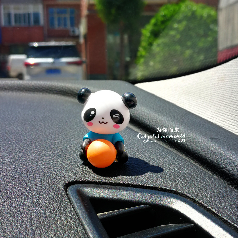 Lindo panda rojo accesorios de decoración de automóviles muñeca diosa celebridad de Internet muebles de consola central de automóviles accesorios de automóvil