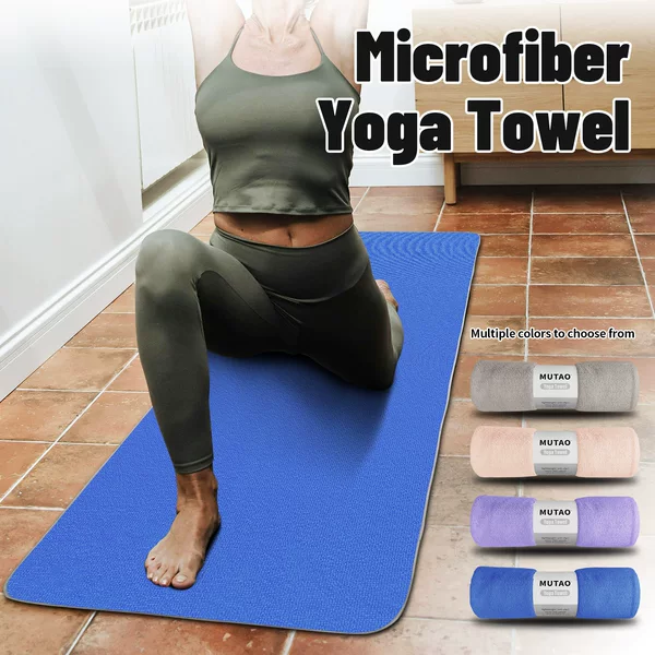 Microfiber terry yoga towel, universal size for Pilates, in stock from manufacturer, hot-selling cross-border