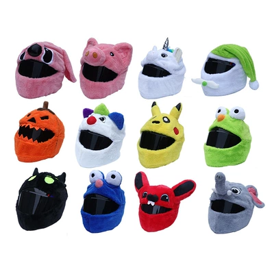 Motosiklet dəbilqələri: Cute Plush Helmet Cover