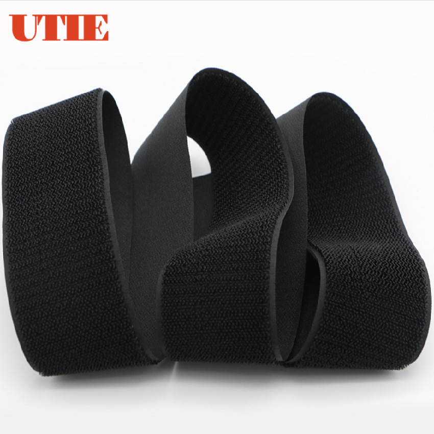 超强拉力黑色粘扣带魔术贴自粘弹力无痕魔术贴