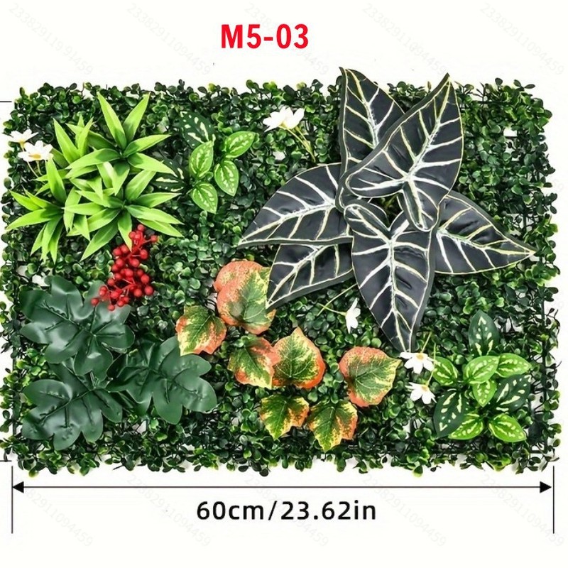人造植物墙仿真立体绿植墙面挂式塑料假草坪门头阳台室内外装饰|undefined