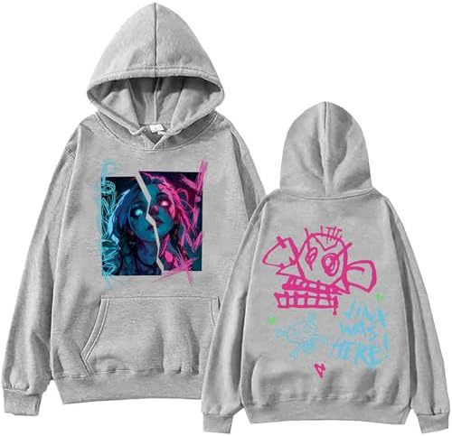 Arcane-Jinx Hoodie con Pockets, Men'S And Women
