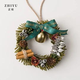 鲜花花艺制品;永生花;圣诞花环