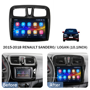 Applicable to 2015-2018 Renault SANDERO/LOGAN Central control navigation surface frame Android navigation Variety cover frame