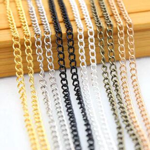 Metal chain small iron chain encryption fine iron chain 0.6 .. 0.9mm chain diy jewelry
