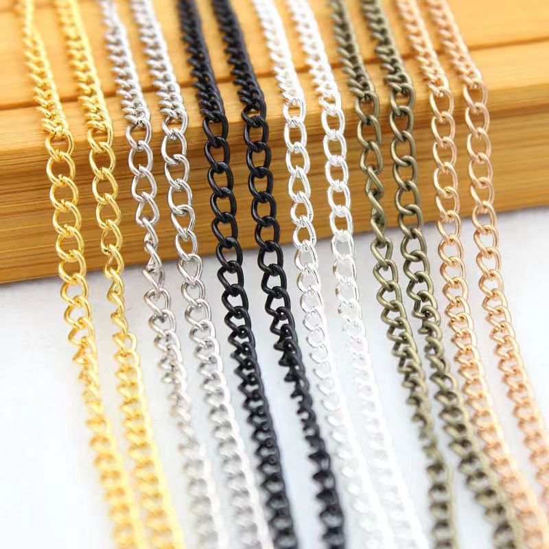 Chain Link Metal Chain Small Iron Chain Encrypted Thin 0.6.. Chain DIY Chain