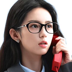 韩版萌妹黑框可配度数凹造型眼镜女复古猫眼文艺范防蓝光近视镜框