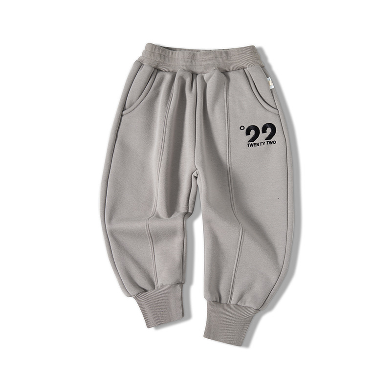 Marca de moda estilo INS ropa para niños pantalones para niños Otoño e Invierno nuevos pantalones de chándal para niños letras Pantalones deportivos casuales para niños image 4