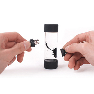 Yingle Ferrofluid Magnetic Fluid Bottle Stress Relief Toy Decoration Little Devil in the Bottle