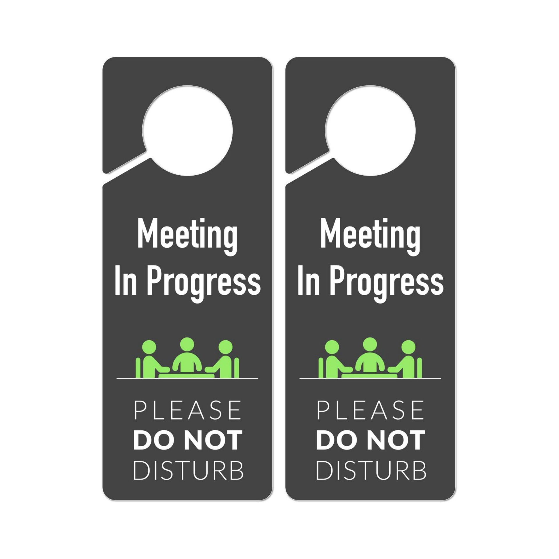 跨境热销请勿打扰标志挂牌 会议进行中提示挂牌PVC双面印花防打扰