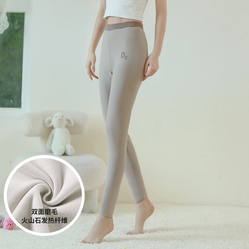 Pantalones largos pantalones calientes de cintura alta desgaste interior inconsútil polainas otoño y el invierno las nuevas mujeres engrosadas vientre contratación las
