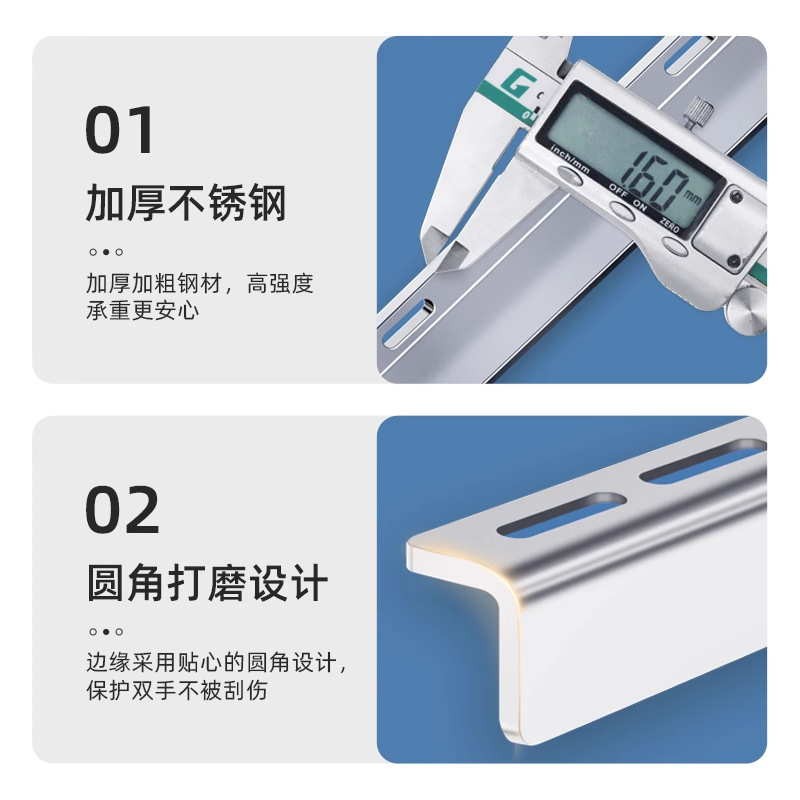 304不锈钢加厚空调支架外机置物架1.5/2/3匹全品牌通用三角挂架子|undefined
