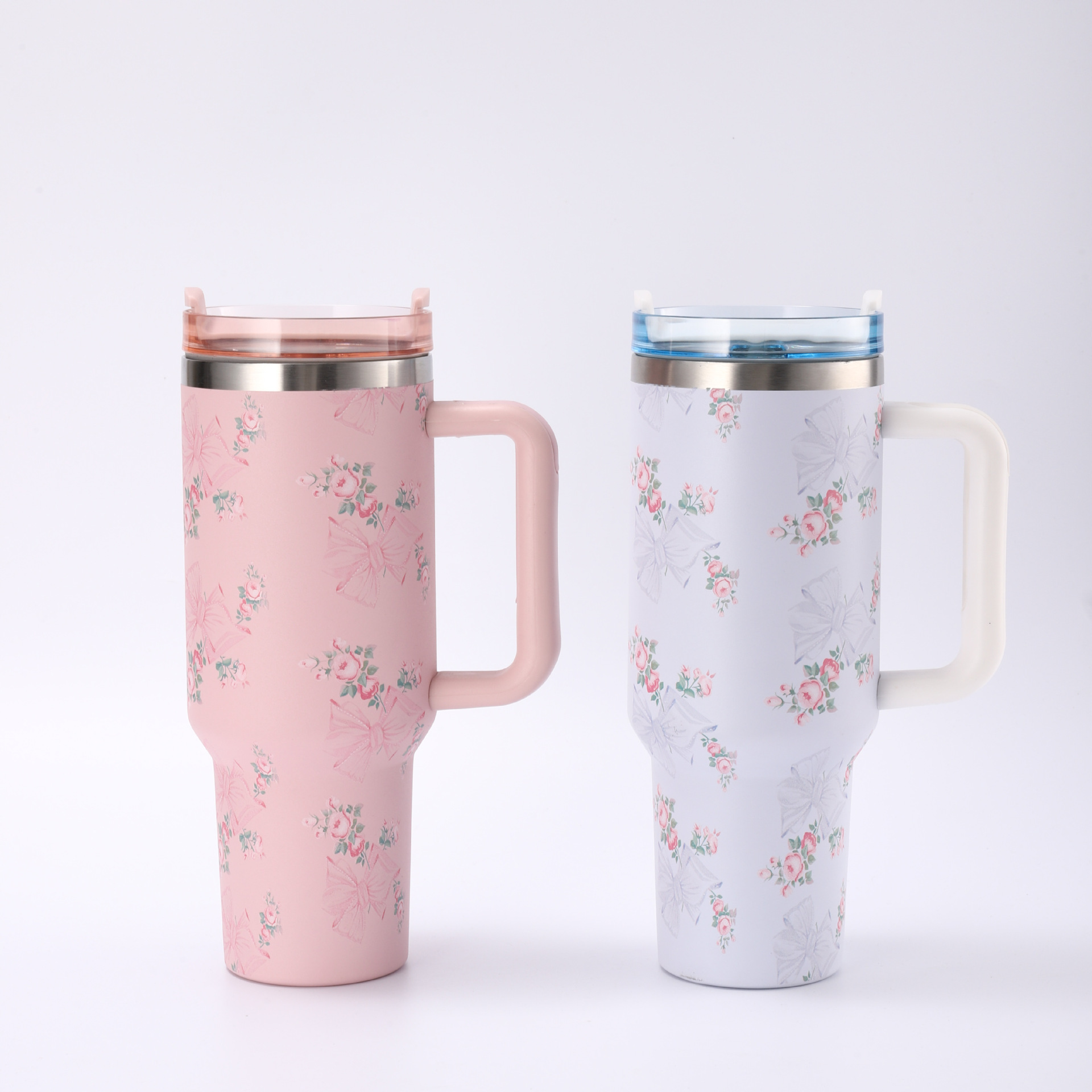 925g Weight Elegant Flower 304 Stainless Steel Thermos Cup 1 Piece