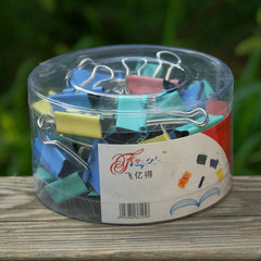 Factory Direct Sale Colorful Long-Tail Clip 25mm Tubular Pack (48 Pieces) Long-Tail Clips Tail Clips Invoice Clips