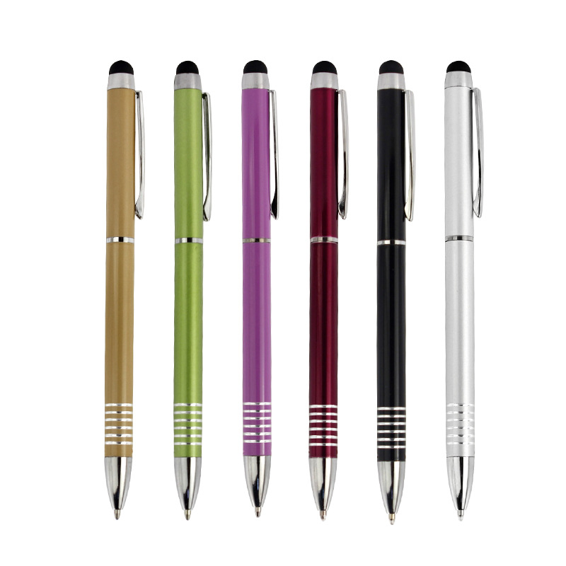 Handwriting capacitive pen Dual stylus advertisement gift hotel Bead intelligence mobile phone Handwriting Capacitance Touch Pen
