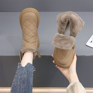 Snow boots women's northeast cotton padded soft bottom cotton boots 2025 wholesale cross-border new snow cotton non-slip short boots