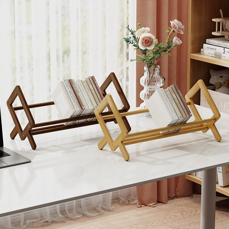 Настольный стол, небольшая книжная полка, прикроватная книжная полка, настольная стойка для хранения, простая полка для эркера, детская полка из цельного дерева