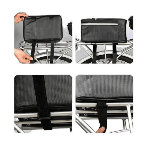 Passenger-side seat bag for waterproof bicycle pannier, rear rack bag for mountain bike tail pack, cycling pannier equipment