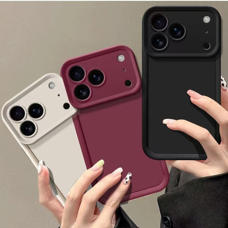简约纯色适用苹果17Promax手机壳日韩ins风iPhone16/15/14欧美13/|undefined