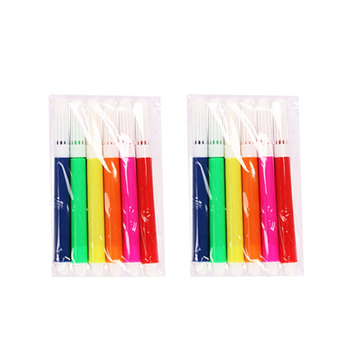 Children's graffiti mini watercolor pen set 4 colors 6 colors 12 colors watercolor pen DIY graffiti toy accessories brush