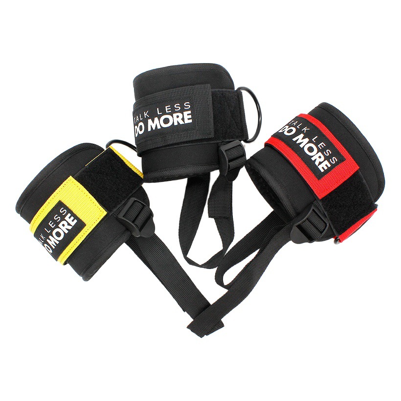 Gantry tobillo hebilla anillo en D ajustable fitness tobillo correa de protección pierna entrenamiento de fuerza pedal tobillo manga de protección