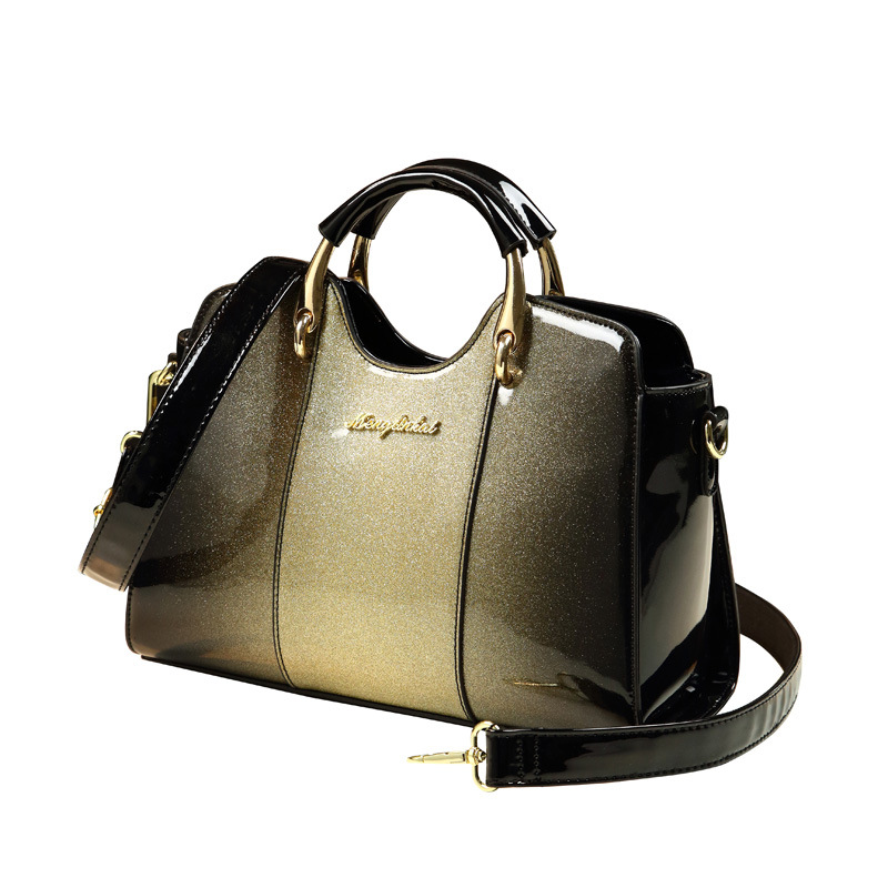 2024 Nueva moda de cuero genuino elegante bolso de mamá bolso de hombro de las mujeres de mediana edad bolsa de mensajero del todo fósforo