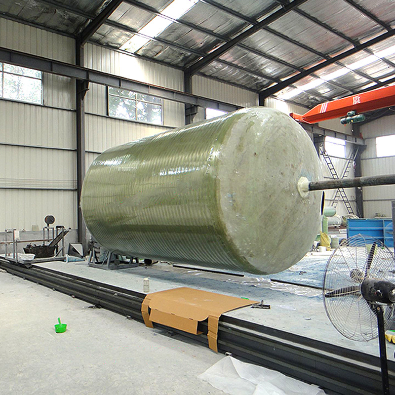 卧式酸碱玻璃钢储罐 大型立式耐腐玻璃钢储罐 10立方玻璃钢盐酸罐