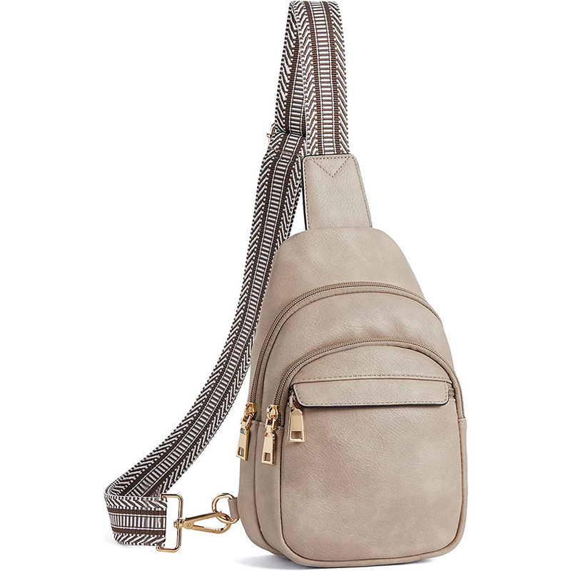 Boston Cross Border Men's Crossbody Bag Shoulder Women's Backpack Waist Bag Travel Wallet Faux Leather