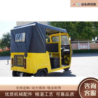 跨境出口非洲市场tuktuk 燃油款三轮嘟嘟车 双排座出租营运接送车