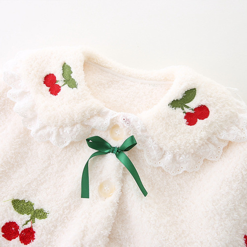 Idea Baby Autumn/Winter New Style Cape Coat for Girls, Small Children, Outerwear, Fleece Lined, Thick and Warm Top, Item Number 2958