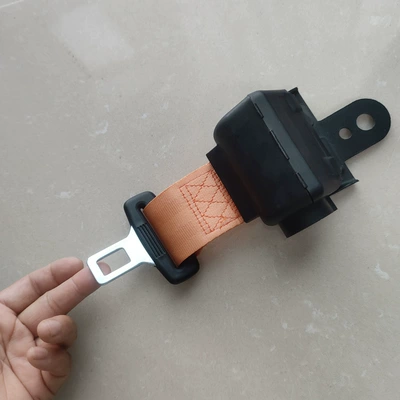 Car seat belt Retractable Two-Point Design for Golf - orange-semi-enclosed-retractor