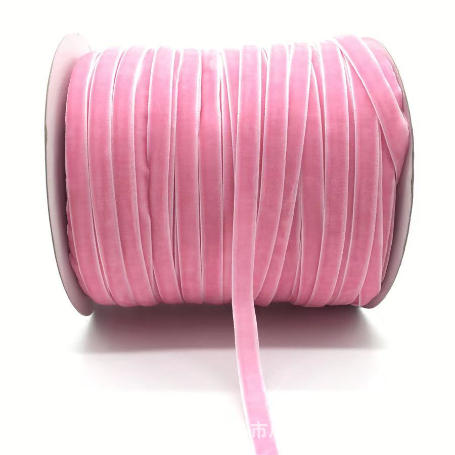 Multi-tamaño de terciopelo correa DIY accesorios de arco hechos a mano flocado unilateral correa de adornos de cabello material de arco de cabello