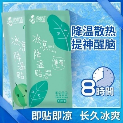 Cold paste cooling summer student Military training Attend class cool and refreshing Spray Heatstroke Jieshu Refresh Phone stickers