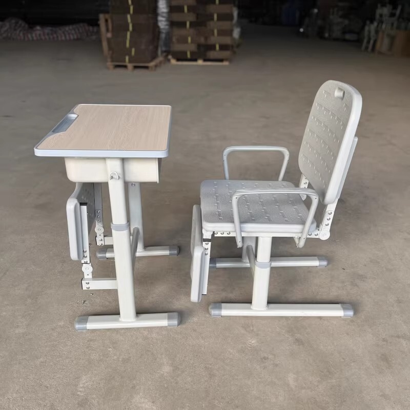 Manufacturer Wholesale Desks and Lunch Break Chairs for School Training Classes, Adjustable and Comfortable for Students to Lie Flat On, Lunch Break Desks and Chairs