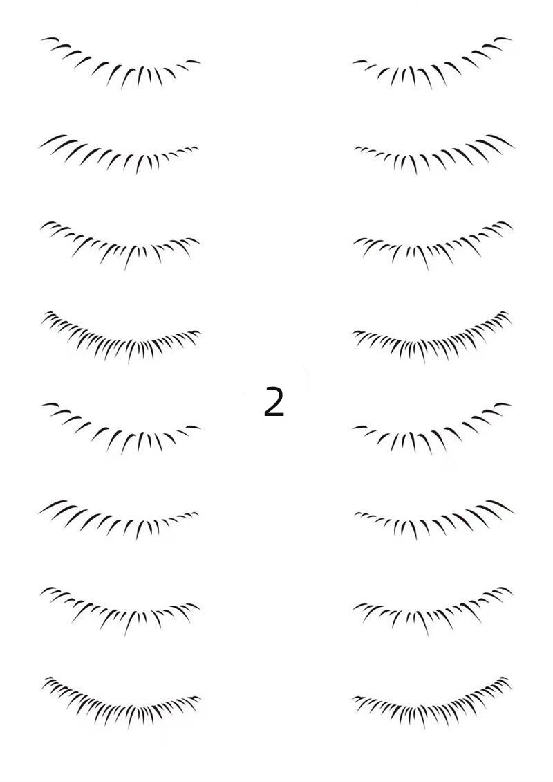 Internet celebridad mismo estilo pestañas postizas tatuaje pegatinas simulación 3D natural impermeable de larga duración anti-off inferior pestañas pegatinas desechables