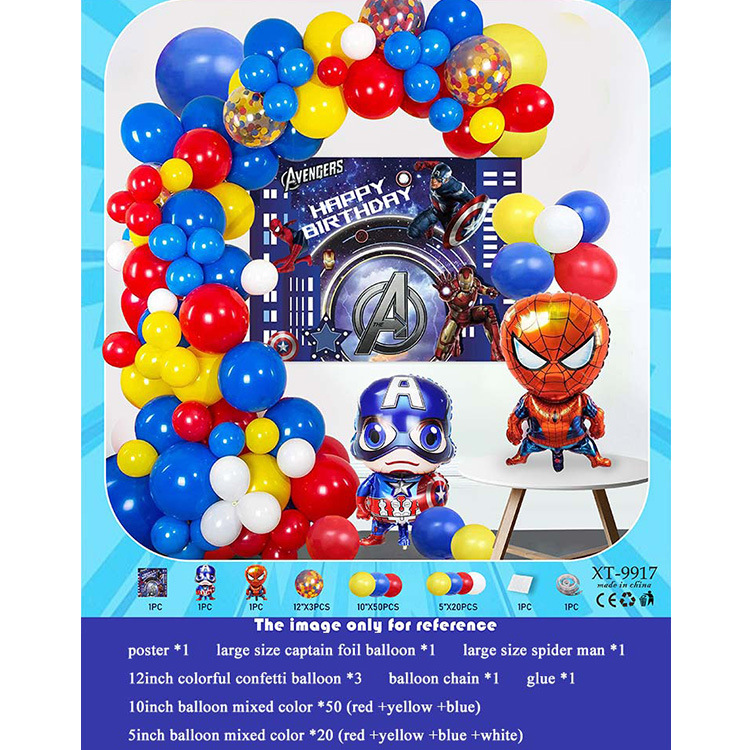 Fiesta de cumpleaños redonda escena diseño decorativo globo traje de juguete para niños globo de aluminio letras y números