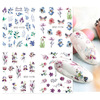 Nail stickers, fresh fake nails with sunflower extract for nails, suitable for import, new collection, flowered