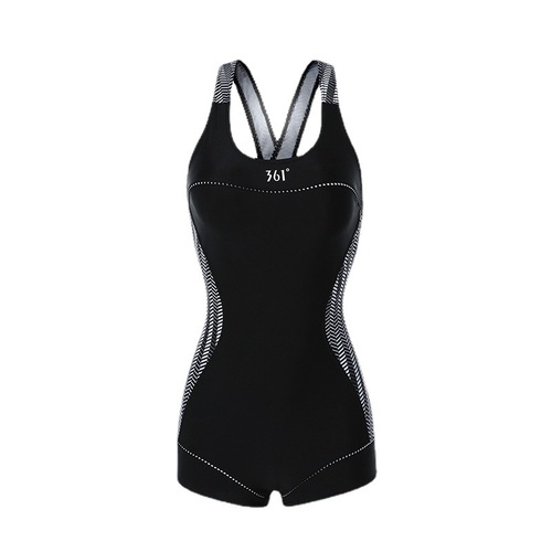 361 one-piece swimsuit for women, conservative student, flat-angle, belly-covering, slimming, triangle training, professional sports swimwear