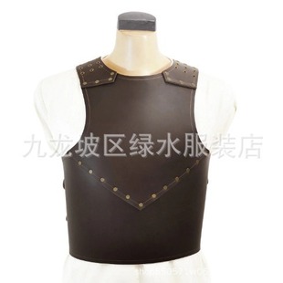 2022 New Medieval Steampunk Leather Rivets Gladiator Chest Jacket wish ebay Supply