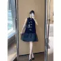 连衣时尚丝绒真丝女裙