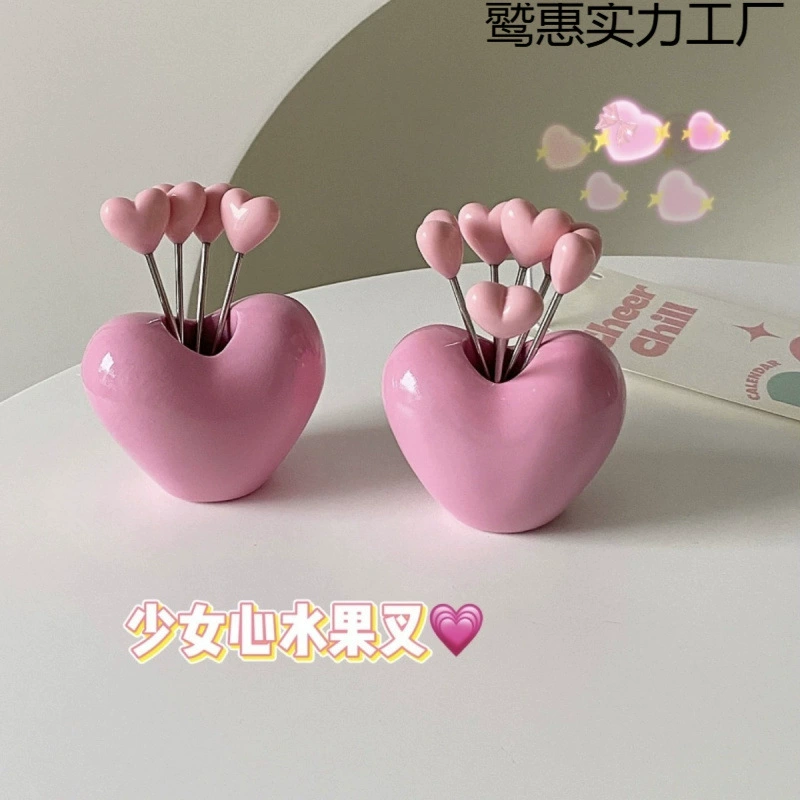 Cute fruit fork stainless steel, Birthday gift