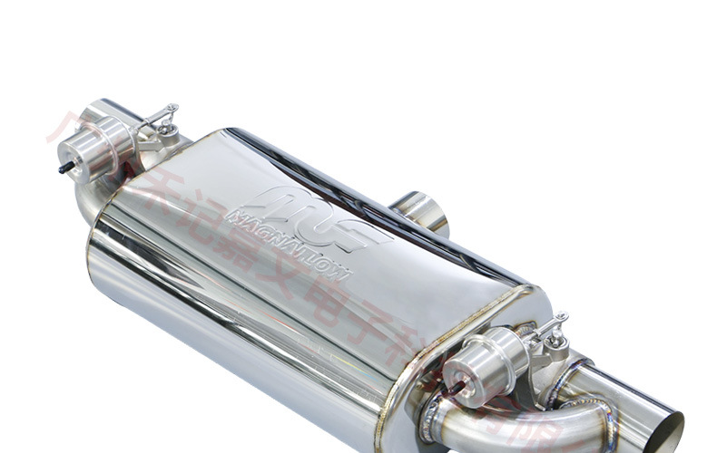 Car Exhaust Pipe Modification with Remote Control Exhaust Valve for Universal Variable Sports Car Sound, Creating a Loud Street Sound