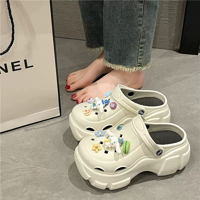 Cartoon Platform Clogs — Non-Slip Deodorized Summer Slides, Sizes 36–41