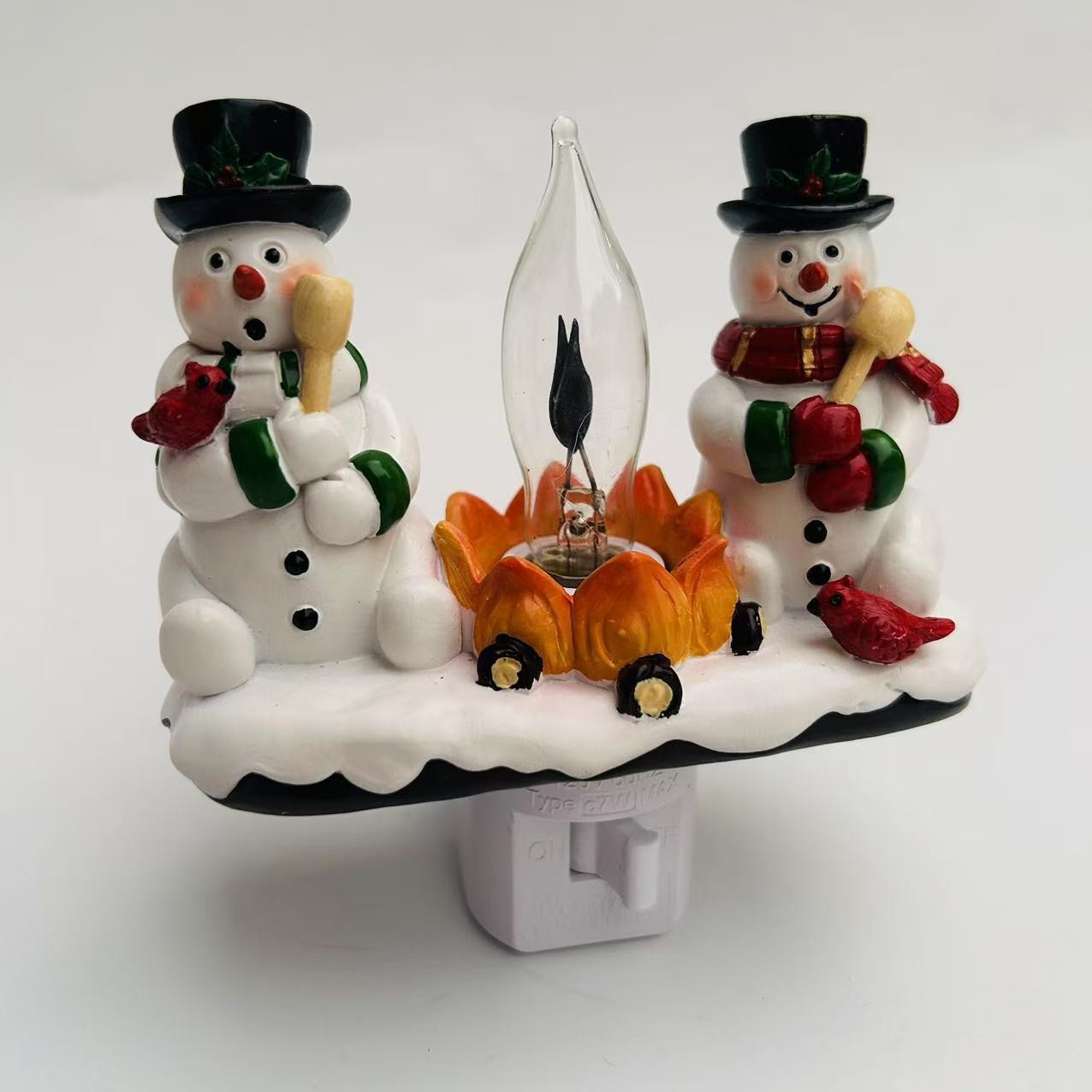  New Ghost Bonfire Party Night Light Resin Crafts Halloween Festive Atmosphere Decoration Ornaments