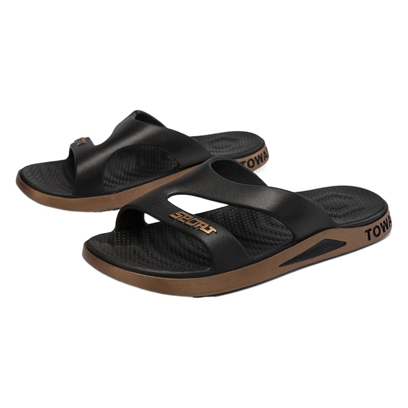 Nueva zapatillas hombres desgaste moda casual moda coreana moda sandalias suave inferior al aire libre playa zapatos una palabra zapatillas al por mayor