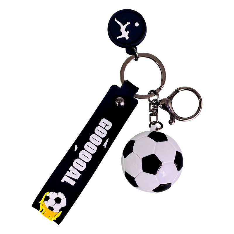 創意的で美しいアクリルサッカーストラップ自動車漫画かばん6色キーホルダーカップルネット赤小プレゼント|undefined