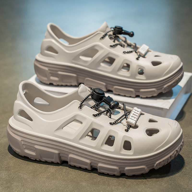 Zapatos con agujeros Sandalias deportivas con todo incluido de plataforma de verano para hombre