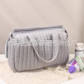 跨境手提妈咪包婴童韩版时尚女包托特包大容量奶瓶尿布收纳母婴包