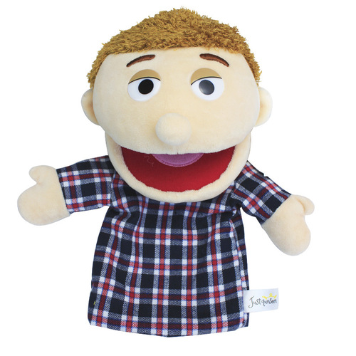 Cross-border cute open-mouth family hand puppet cloth doll children's educational plush toy doll stuffed toy in stock wholesale